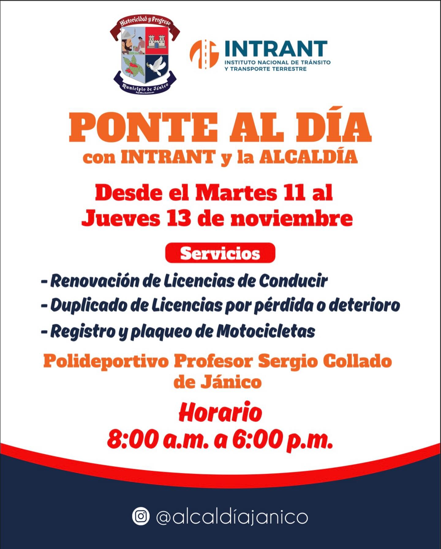 Gran Operativo Especial de Licencia de Conducir en Jánico